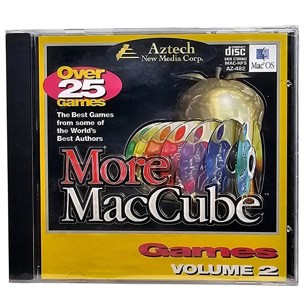 Aztech More MacCube Games Vol‎ 2 Mac OS Vintage CD-ROM AZ-482 New Sealed VTG